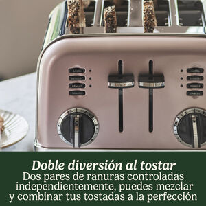 Tostador con 4 ranuras - Rosa