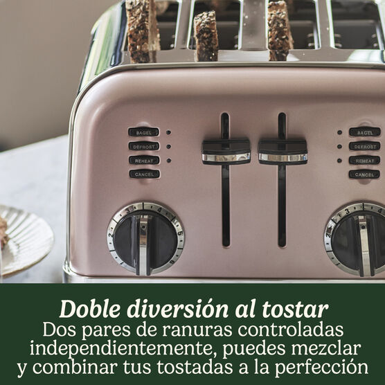 Tostador con 4 ranuras - Rosa