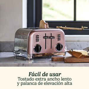Tostador con 4 ranuras - Rosa