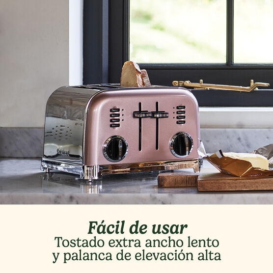 Tostador con 4 ranuras - Rosa
