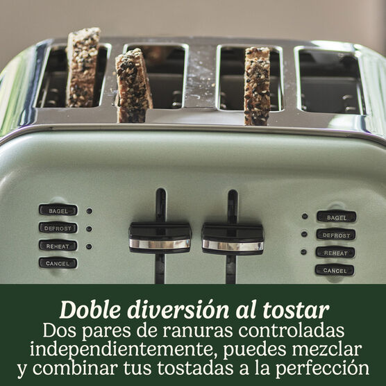 Tostador con 4 ranuras - Verde