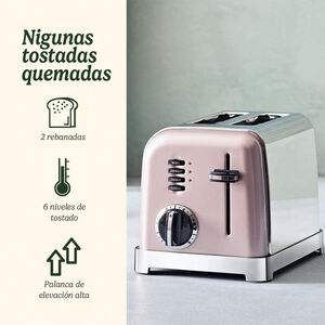 Tostador con 2 ranuras - Rosa