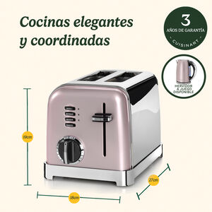 Tostador con 2 ranuras - Rosa