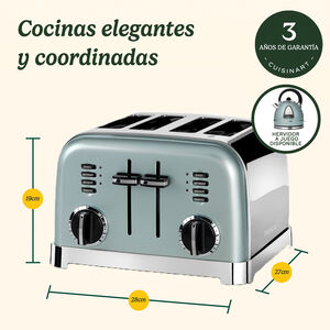 Tostador con 4 ranuras - Verde