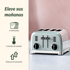 Tostador con 4 ranuras - Verde