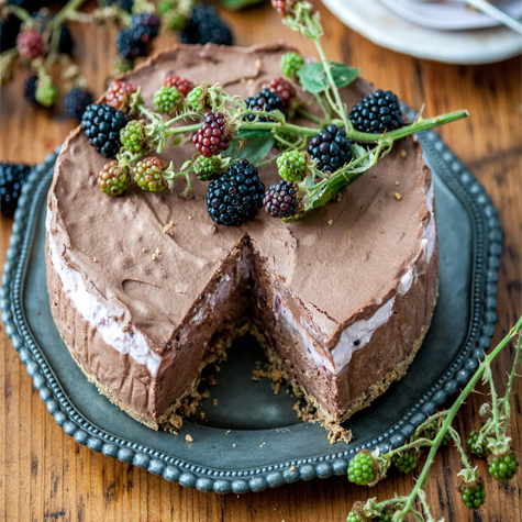 Cheesecake De Moras Y Chocolate